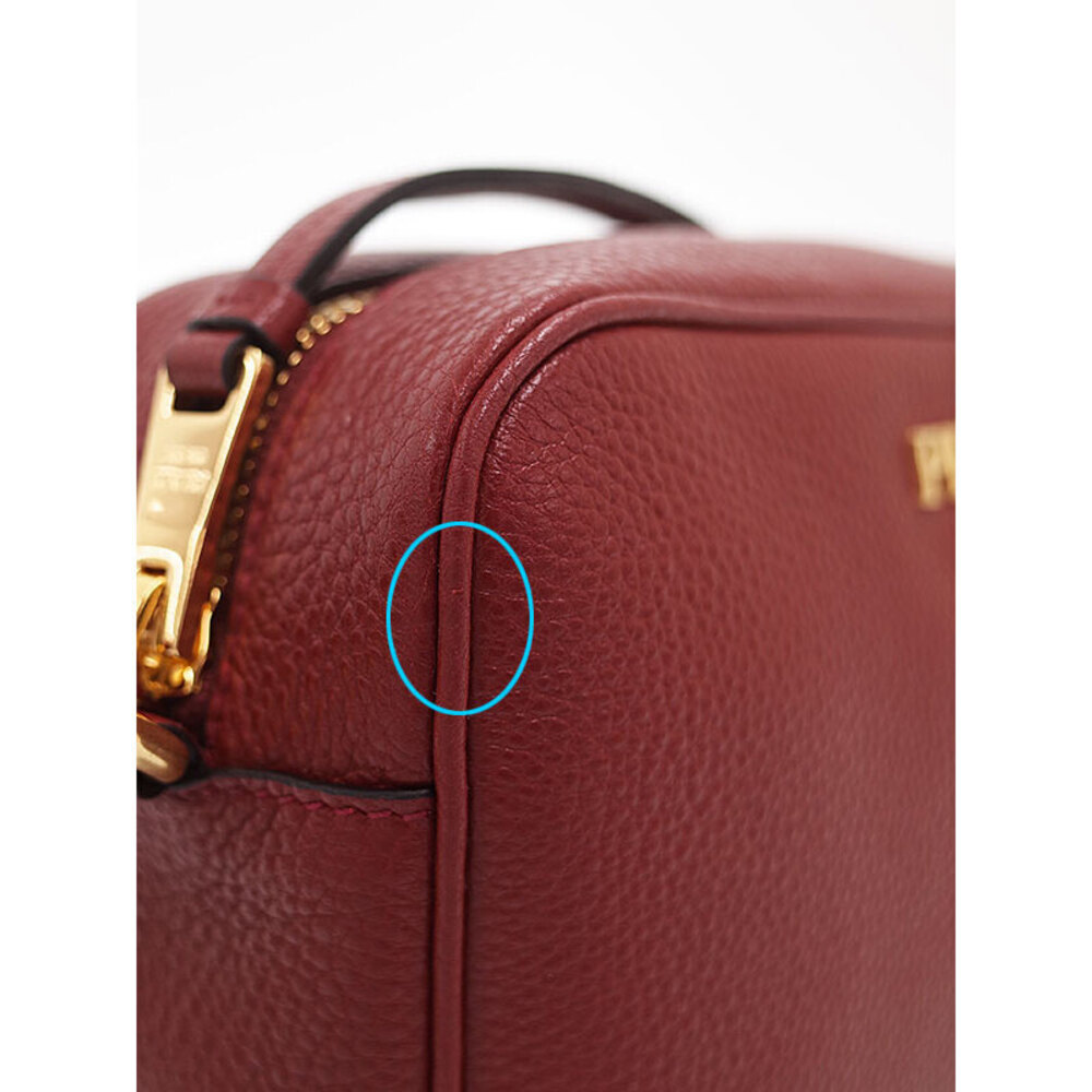 Prada Vitello Phenix leather crossbody camera bag red - Picture 9 of 9